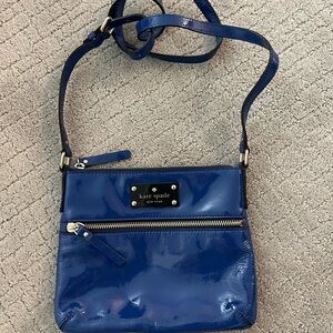 Kate Spade Glossy Navy Crossbody Bag. Never used.